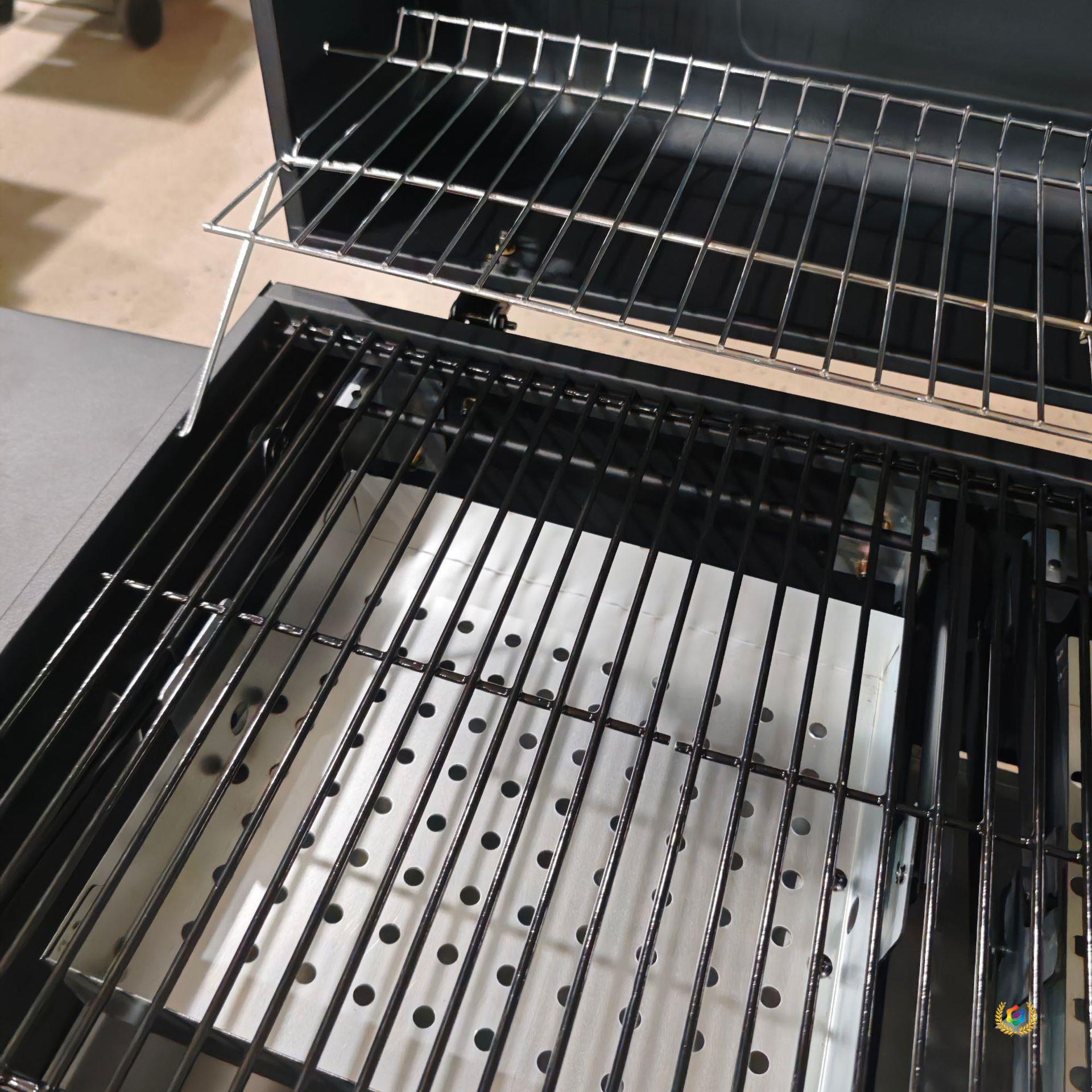 ✅跨境加厚美式露营碳烤炉大容量闷烤炉庭院户外大型四方烧烤