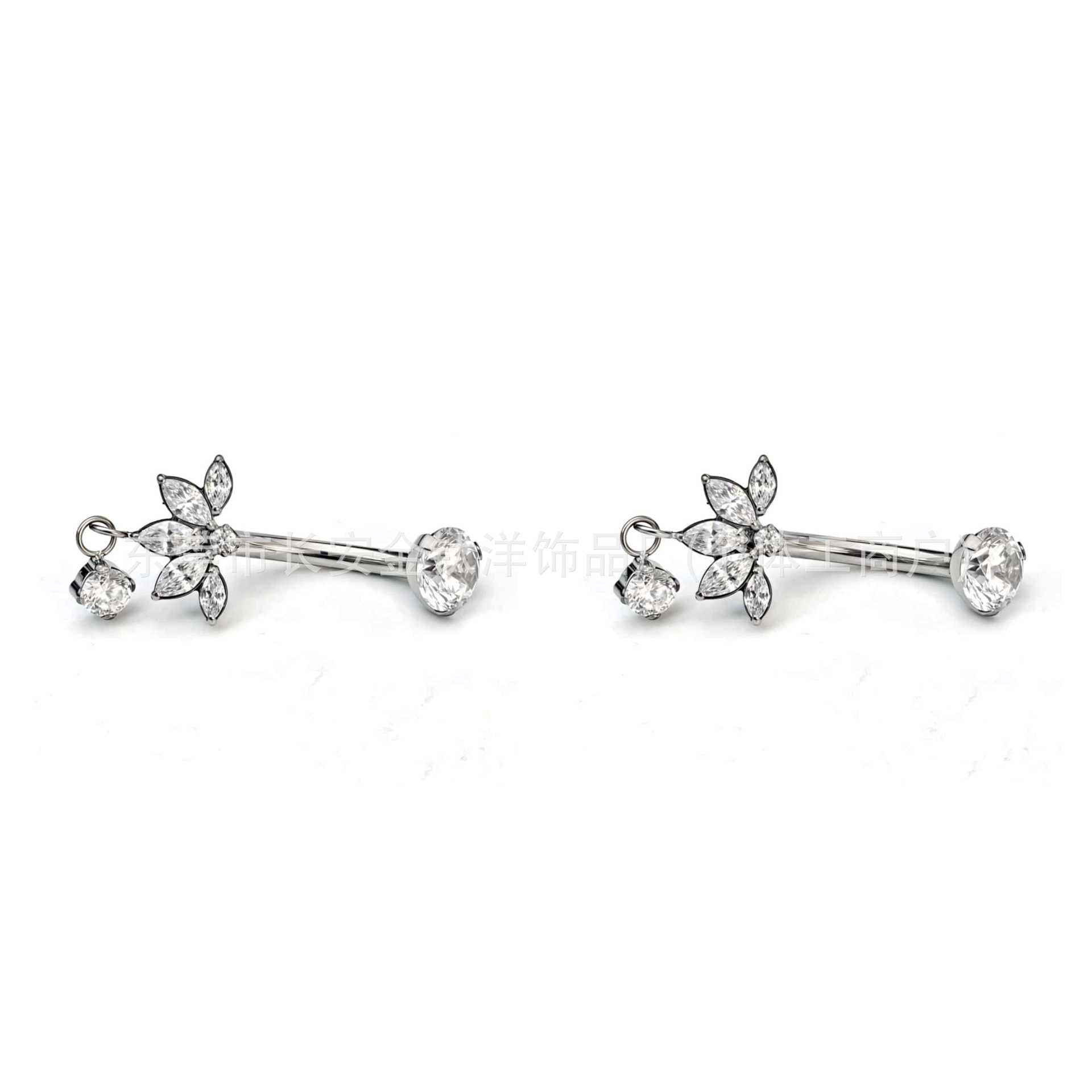 Labret piercing jewelry detail image