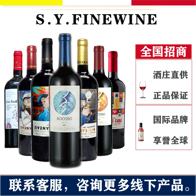 智利正品原瓶装进口干红木箱高端礼盒酒庄直供葡萄酒代理批发