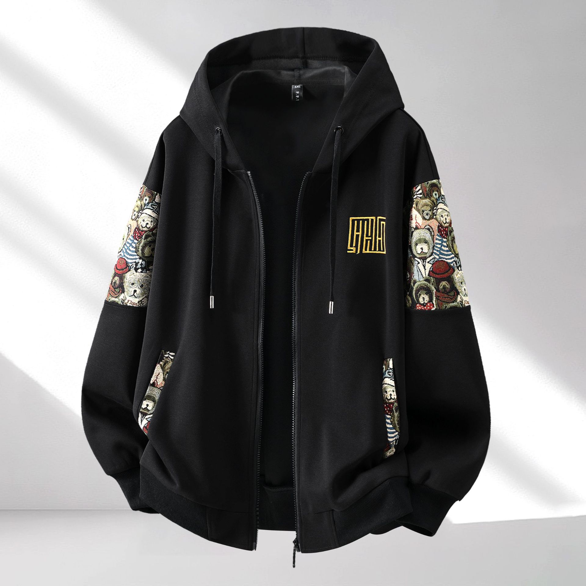 Loose-Fitting Chinese-Style Oversized Embroidered Autumn and Winter New Sports Suit Two-Piece Set Trendy 2025 New Oversized Trendy