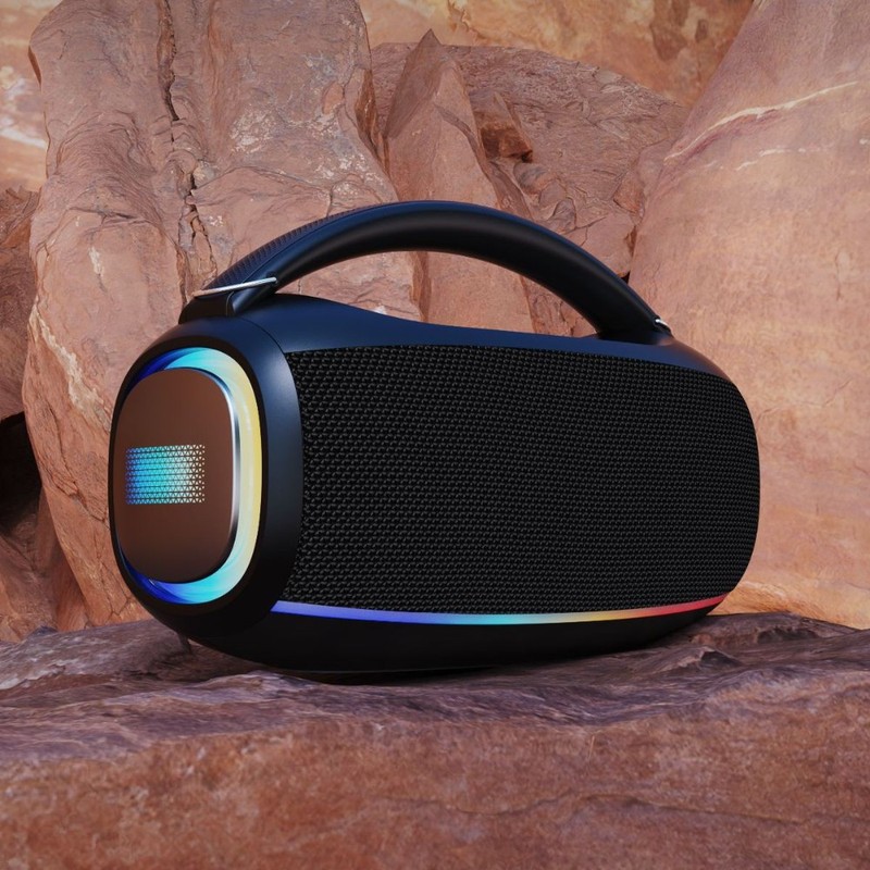 新しいプライベートモデル 20 ワットハイパワー Bluetooth スピーカーポータブル屋外ポータブル RGB カラーライト屋外サブウーファーオーディオ|undefined