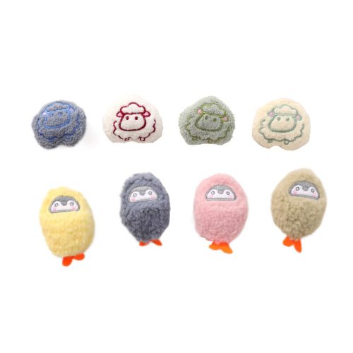 Wholesale Cute Cartoon Lamb Plush Pin for Girls, Japanese Style Bag Accessories, Handmade DIY Small Decorative Accessories