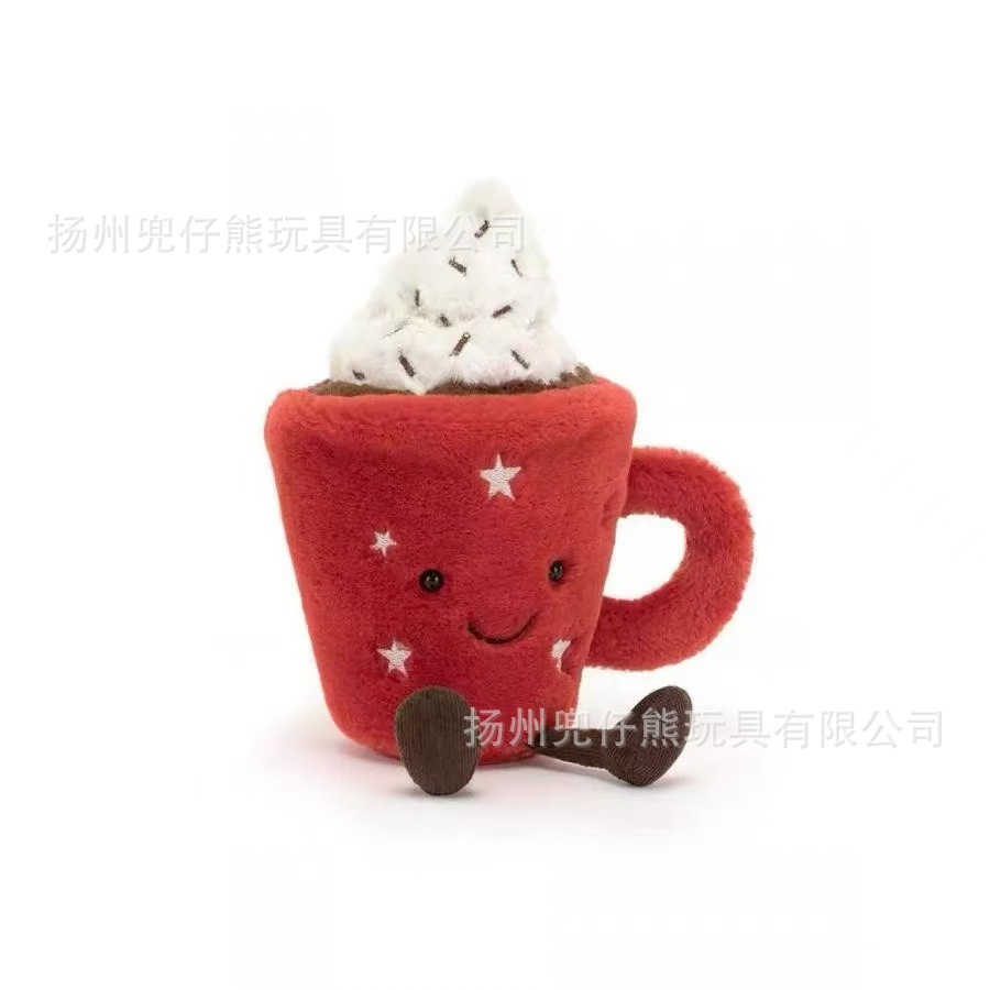 Xícara de chocolate quente / Modelo completo com três padrões (siga a coleção para receber um saco de pó)