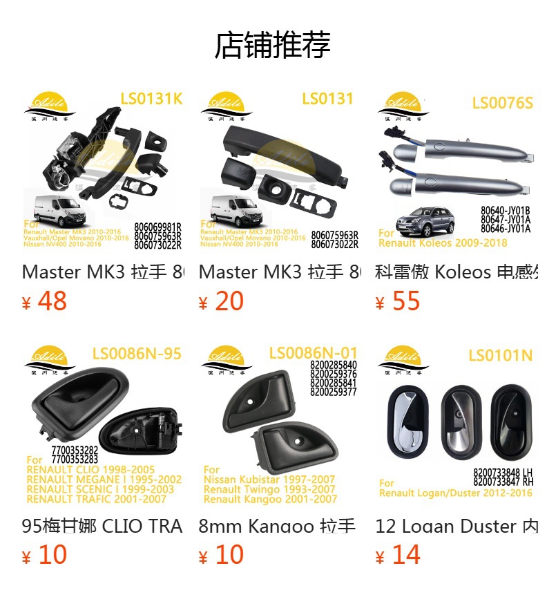 Master Mk3 Handle Base 806067794R 806068194R 806079208R