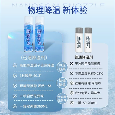 Cooling Spray, Ice-Cold Spray, Air cooling agent for vehicle