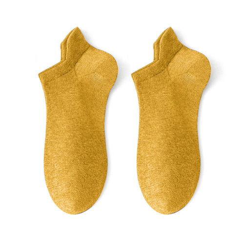 Amazon Men's Socks Pure Cotton Men's Socks Sweat-Absorbent Breathable Mist Velvet Heel Guard Men's Boat Socks Ins Trendy Socks