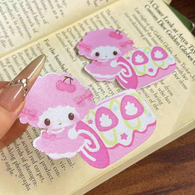 New Cherry Cake Roll Cute Pink Lamb Hair Clip Japanese Versatile Girly Style Side Bangs Hair Accessory