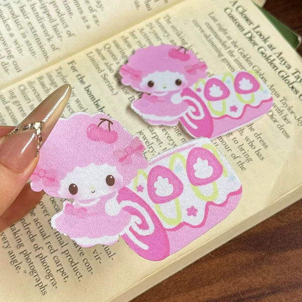 New Cherry Cake Roll Cute Pink Lamb Hair Clip Japanese Versatile Girly Style Side Bangs Hair Accessory