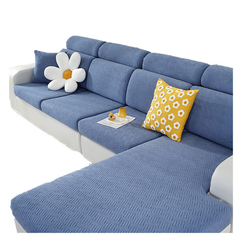 Thick Elastic Sofa Cover Anti-slip Simple Sofa Cover Set Four Seasons Universal Solid Color Sofa Cushion Cover Full Cover