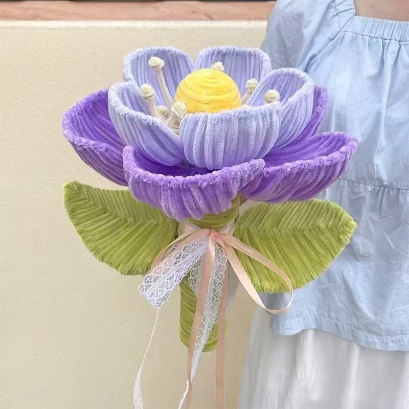 巨大ひまわりツイストDIY花束手作り素材パックが一気に優勝！教師の日の花編み|undefined