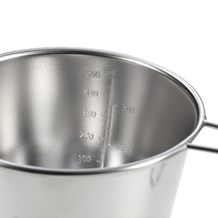 Coleman S369 Deepened Large Capacity Camping Supplies with Grades Camping Picnic Stainless Steel Open Fire Heated Snow Bowl