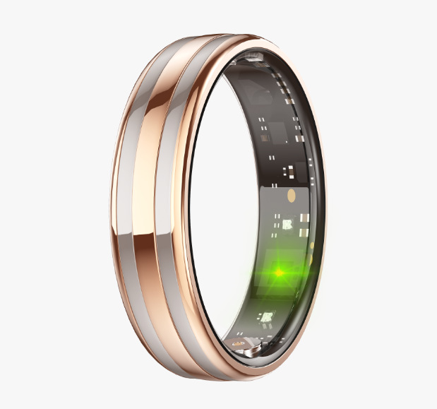 Nuevo anillo inteligente transfronterizo frecuencia cardíaca oxígeno cepillo de sueño video monitoreo de salud tecnología negra pulsera inteligente Bluetooth