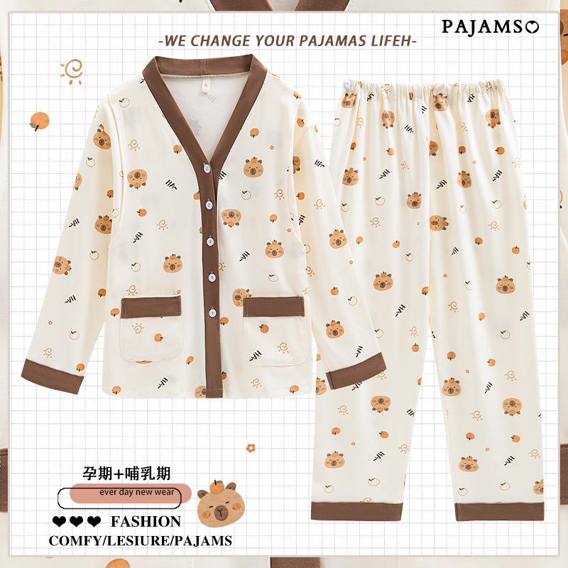 수유복, 봄, 가을, 여름, 산후, 임산부, 임신, 수유, 잠옷, 수유외복, 가정복세트