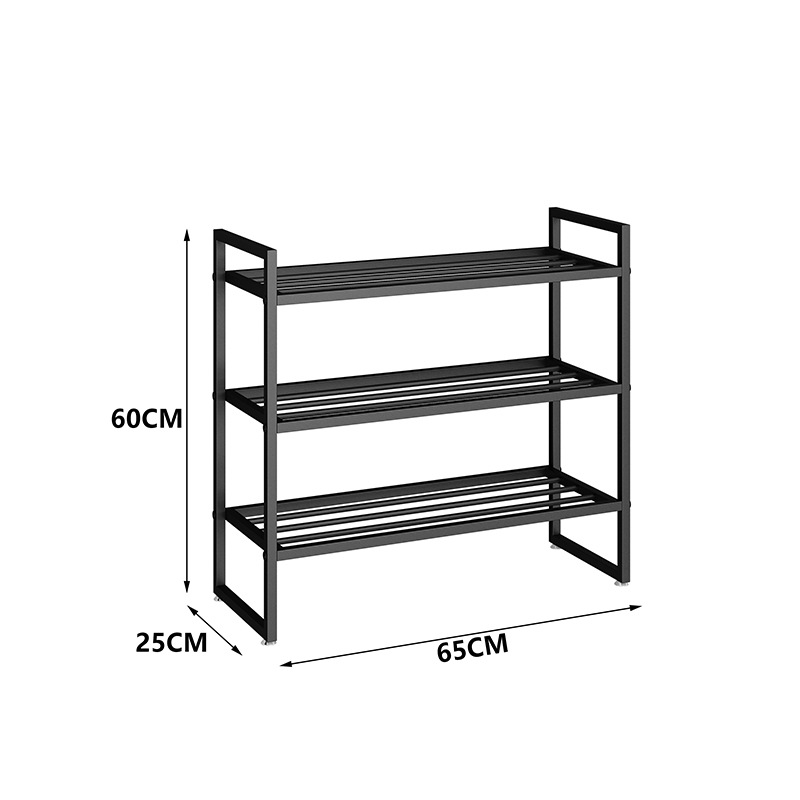 블랙 3 층 65*25*60CM
