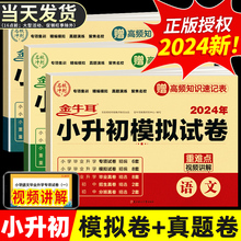 2023小升初真题卷语文数学英语真卷刷题人教版小学毕业升学系统