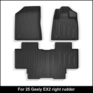 25 Geely Ex2 modelləri üçün TPE avtomobil döşəmələri, bütün hava şəraiti