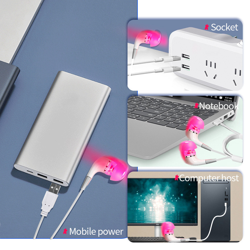 家庭用直販レーザー理学療法外耳道照射 650nm レーザー USB インターフェースナノレーザー療法照射線卸売|undefined