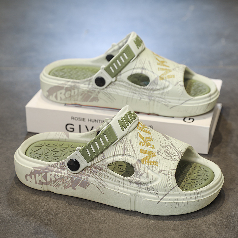 Pantuflas, modelos calientes para hombres, uso de verano, sensación de pisar mierda, conducción deportiva, playa antideslizante, sandalias 4546 de gran tamaño