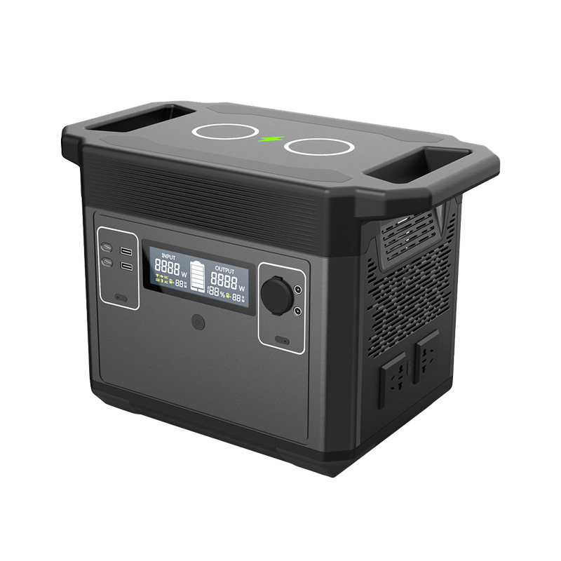 Qitrui 2000W de alta potencia de almacenamiento de energía inteligente al aire libre de energía móvil portátil de emergencia de energía móvil