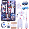 Space rocket, aerospace toy, airplane, set, minifigure, early education, wholesale