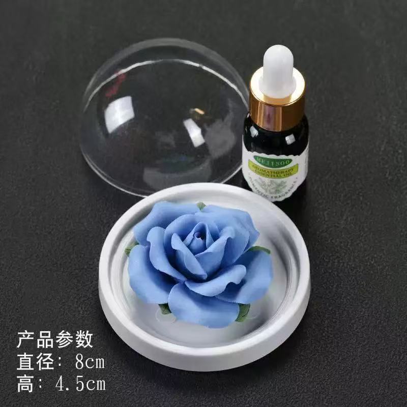 香手作りセラミック手作り牡丹磁器フラワーディフューザー家庭用リビングルームオフィス車屋内アロマセラピー装飾品|undefined