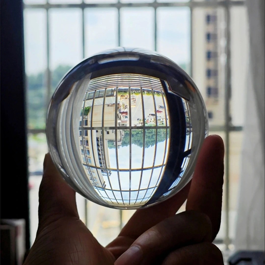 水晶球大球开业礼物送领导送爸妈实用礼物乔迁摆件大气摆件玻璃球