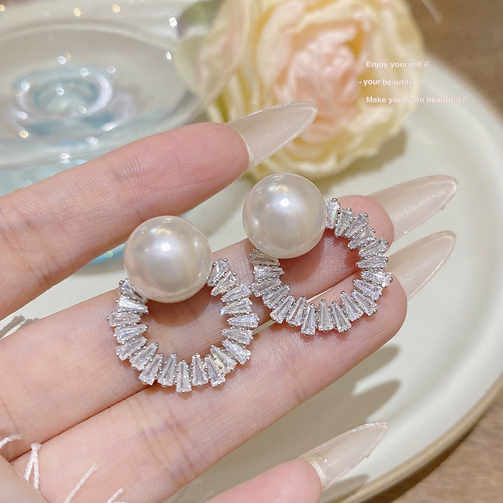 Серьги из серебра 925 пробы, Tassel из циркония, длинная легкая подвеска