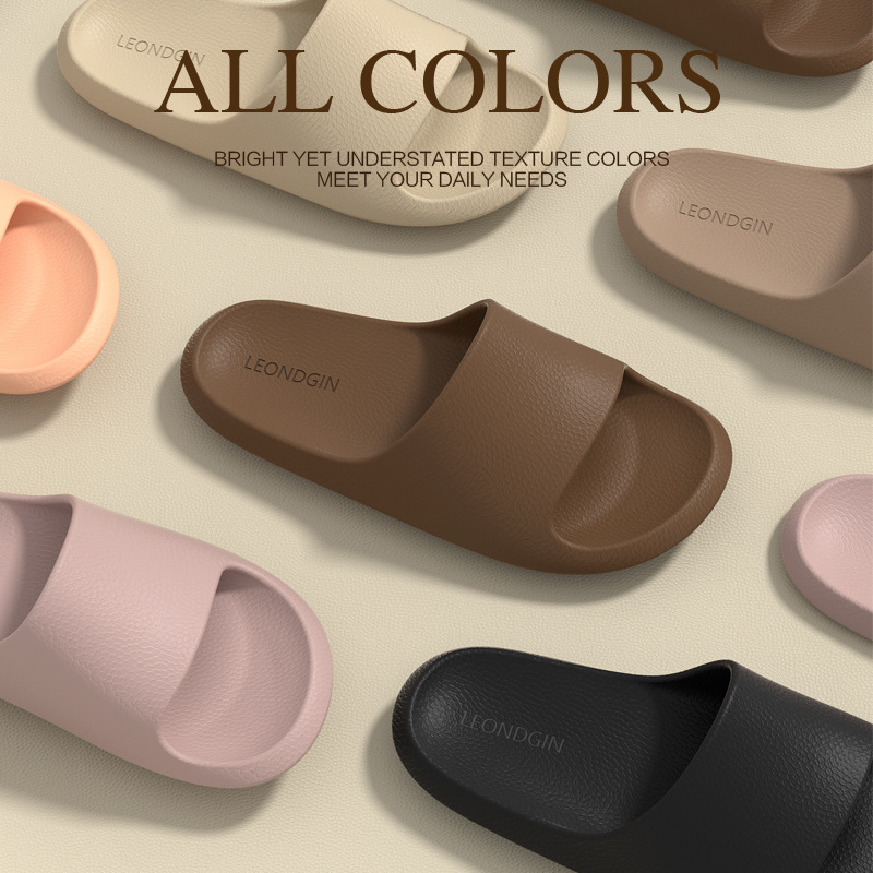 Liangorange mocha slippers for Women indoor home Bath non-slip soft bottom lightweight deodorant simple couple sandals for men