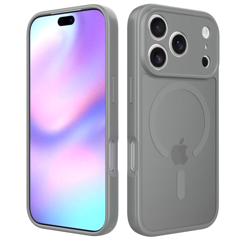 跨境苹果17promax手机壳磁吸iphone16e橙色精孔全包肤感15保护套|undefined