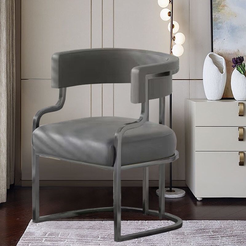 짙은 회색 - 고온 정전 회색 의자 프레임