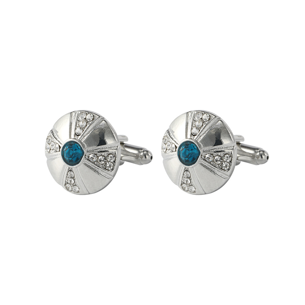 Gemelli vintage in cristallo zircone per camicie da uomo_voghion.com