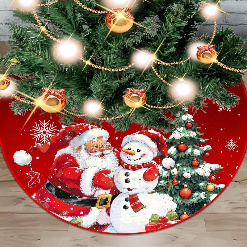 新しいクロスボーダークリスマスツリースカート90/120センチメートルツリーエプロン漫画プリントクリスマス用品装飾品卸売|undefined