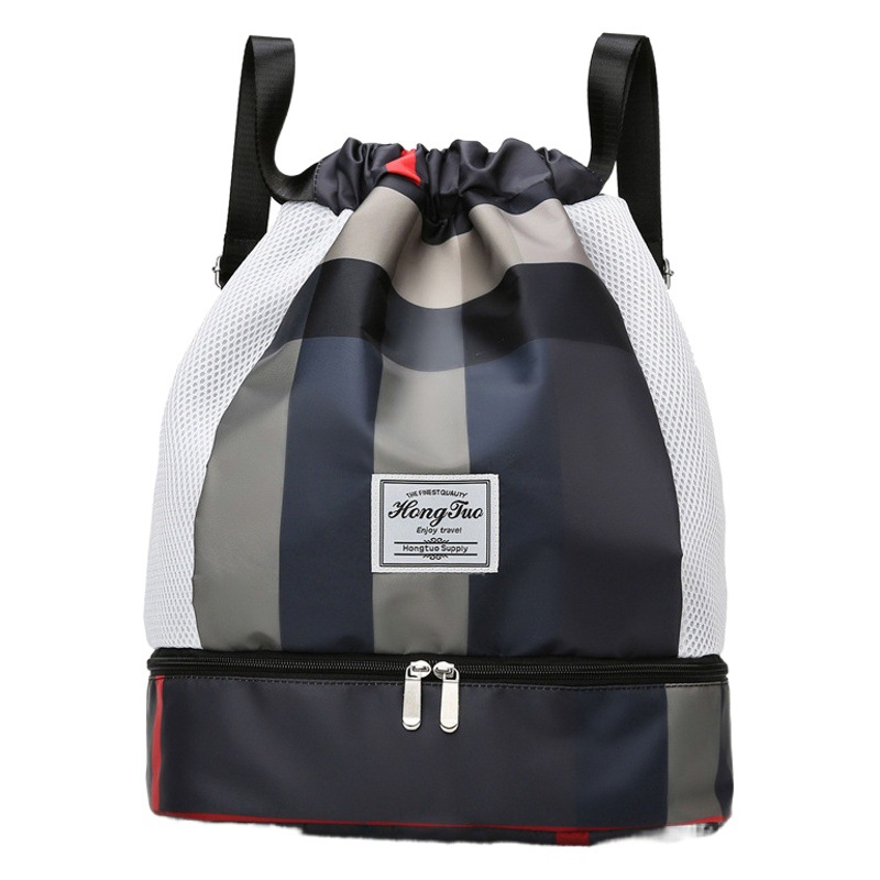 Bolsa de fitness húmedo y seco bolsa de natación de separación impermeable playa de almacenamiento equipo deportivo mochila femenina bolsa pequeña bolsa de natación portátil femenino