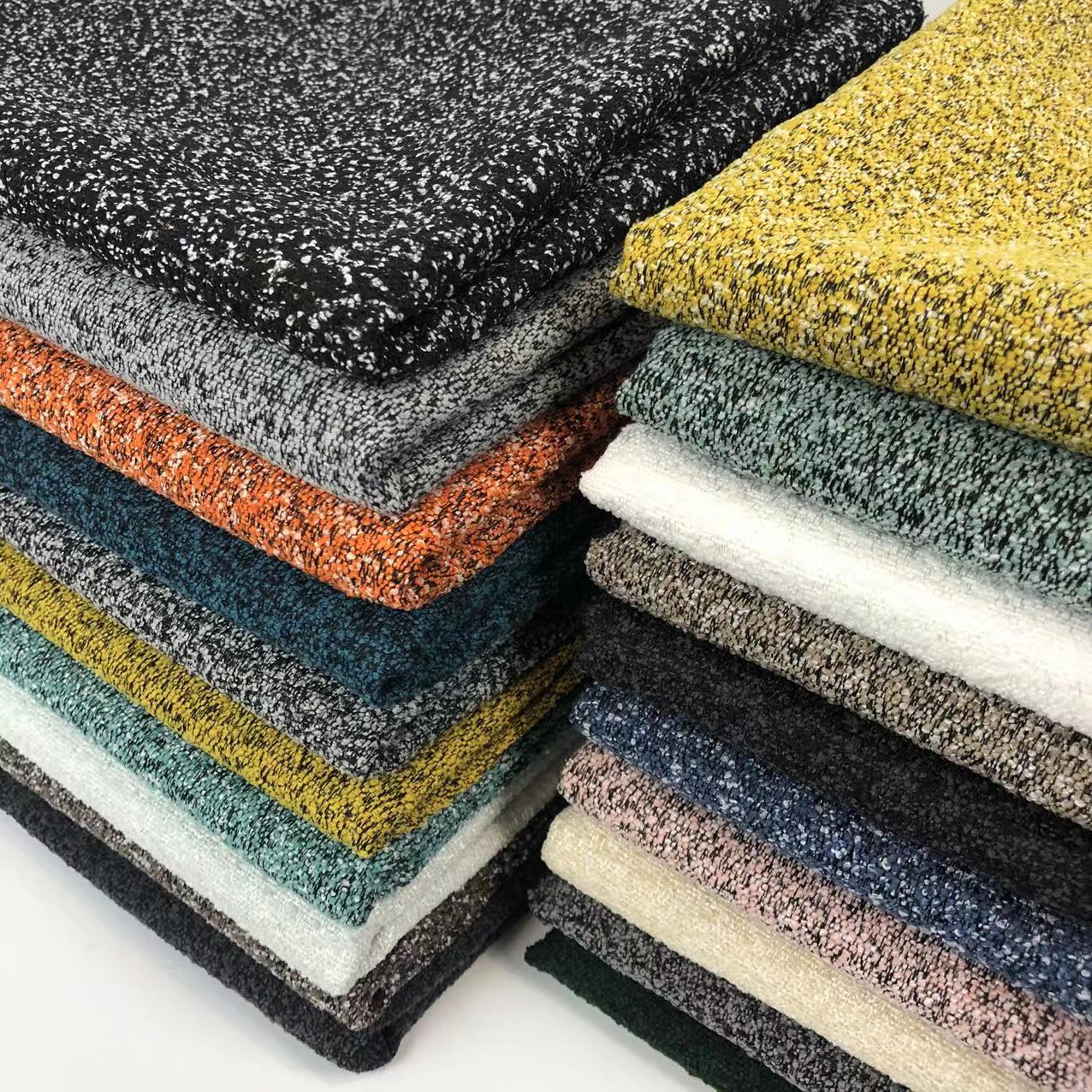 厂家直销圈圈纱布料棉麻面料 软包抱枕箱包坐垫车套沙发布料批发