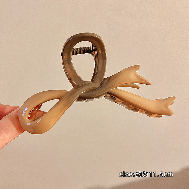 Pinza tiburón cabello estilo coreano elegante resistente gran sujeción​ image 117