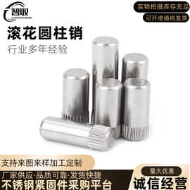厂家直营304不锈钢滚花销轴销合页销玩具城连接杆锁具圆柱定位销