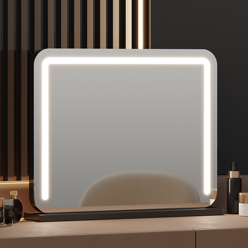 Espejo de maquillaje de escritorio para el hogar espejo de maquillaje de luz LED espejo de maquillaje espejo de relleno inteligente dormitorio Espejo de belleza