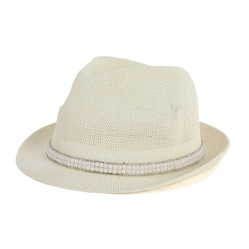 Sombrero de verano de las mujeres nuevo sombrero de bola de hilo de paja sombrero de sol retro británico refrescante sombrero fresco transpirable al por mayor