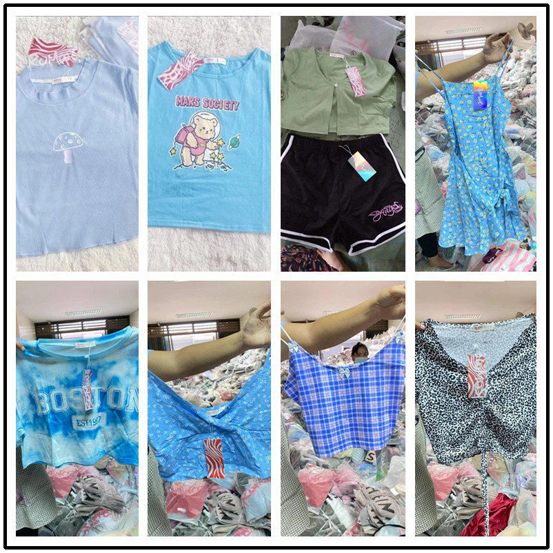 Transfronterizo nuevo sudeste asiático romwe mezcla de ropa de mujer de verano productos de venta caliente exportación de comercio exterior suministro directo