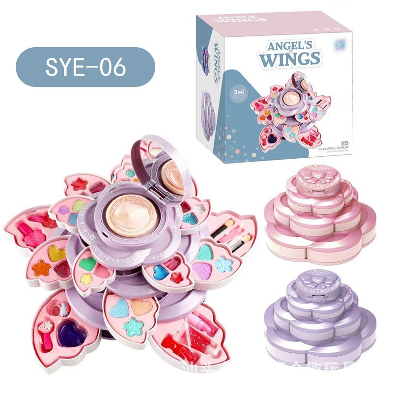 Set Portátil de Maquillaje de Juguete de Plástico, Portátil, para Juegos de Rol
