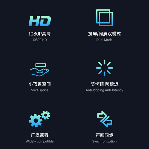 Private model high-definition video wireless HDMI transmission extender computer conference TV projector with screen device