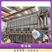 全自动无烟秸秆炭化机 新型气化干馏制碳炉 机制木炭机全套设备
