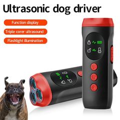 超音波犬よけペットの犬よけ3つのプローブが爆発して犬が充電照明を鳴らすのを防ぎます。