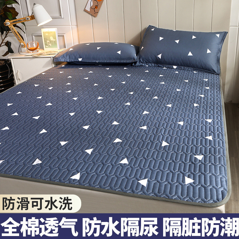 Ki9S Waterproof Mattress for the Elderly and Adults, Washable Bed, Non-Slip Urine Barrier, Soft Cushion, Moisture-Proof Mattress Bed