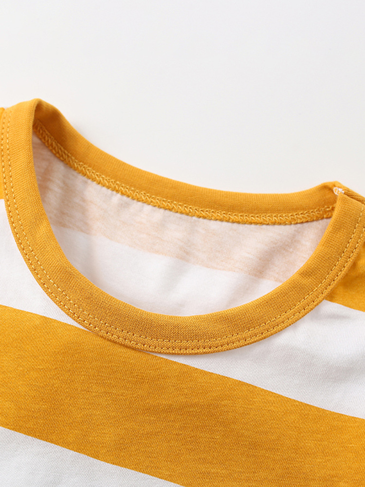 Malwee traje de dos piezas para niños verano nuevo estilo europeo y americano casual cuello redondo manga corta pantalones de cintura elástica traje