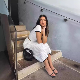 2024 Cross-border Explosions Spring and Summer Elegant Women's Knitted dress suit Women's 2-piece Casual Commuter Fashion