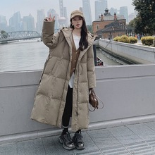 超长款过膝到脚踝羽绒棉服女冬季年新款韩版收腰感超好看