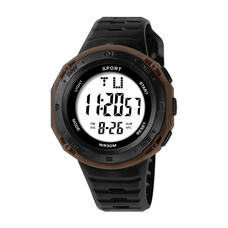 Deportes transfronterizos de moda al aire libre estudiantes de secundaria primaria y secundaria reloj electrónico de alarma de luz nocturna simple reloj electrónico