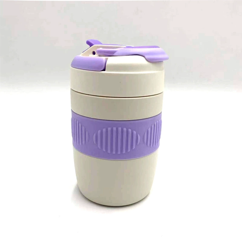 Double-layer thermos stainless steel, coffee handheld straw, pen, custom-made