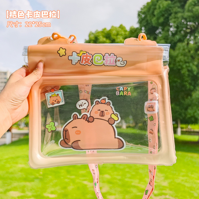 漫画のカラフルな携帯電話防水バッグエアバッグユニバーサル防水携帯電話バッグタッチスクリーンシール防塵ラフティングシールバッグ|undefined